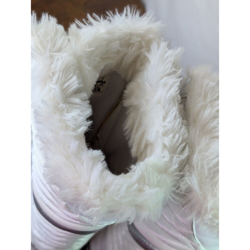 Nike Apres Ski Knee High Snow Boots White Silver 414950-100 Women's Size 7 - Picture 14 of 16